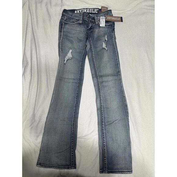HYDRAULIC Denim - Hydraulic Distressed Bootcut Jeans – Size 1/2 Junior, New with Tags